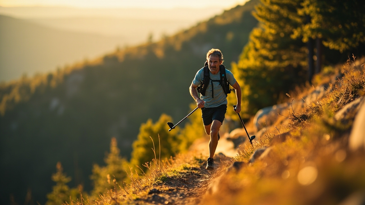 Courir avec des bâtons de marche nordique : technique et bienfaits
