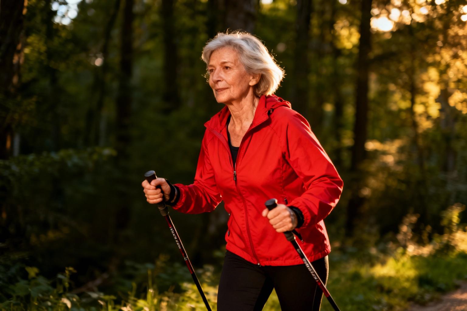 Comment gagner de la vitesse en marche nordique : techniques et entraînement
